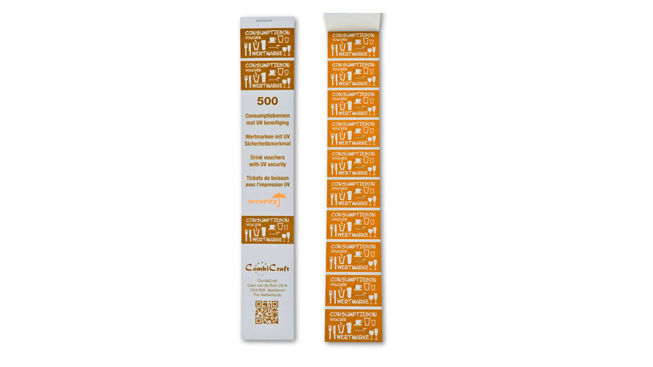 Consumptiebon Combicraft UV beveiliging 500 stuks oranje