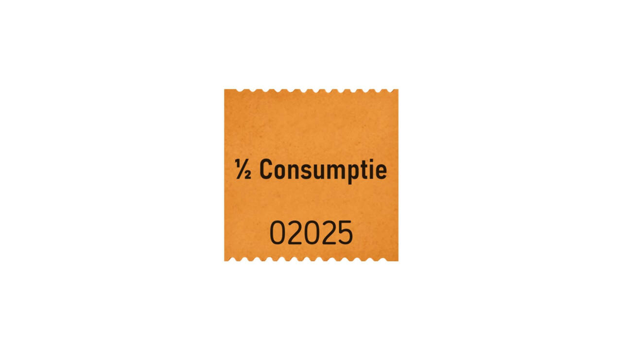 Consumptiebon Combicraft 1/2  500 stuks oranje