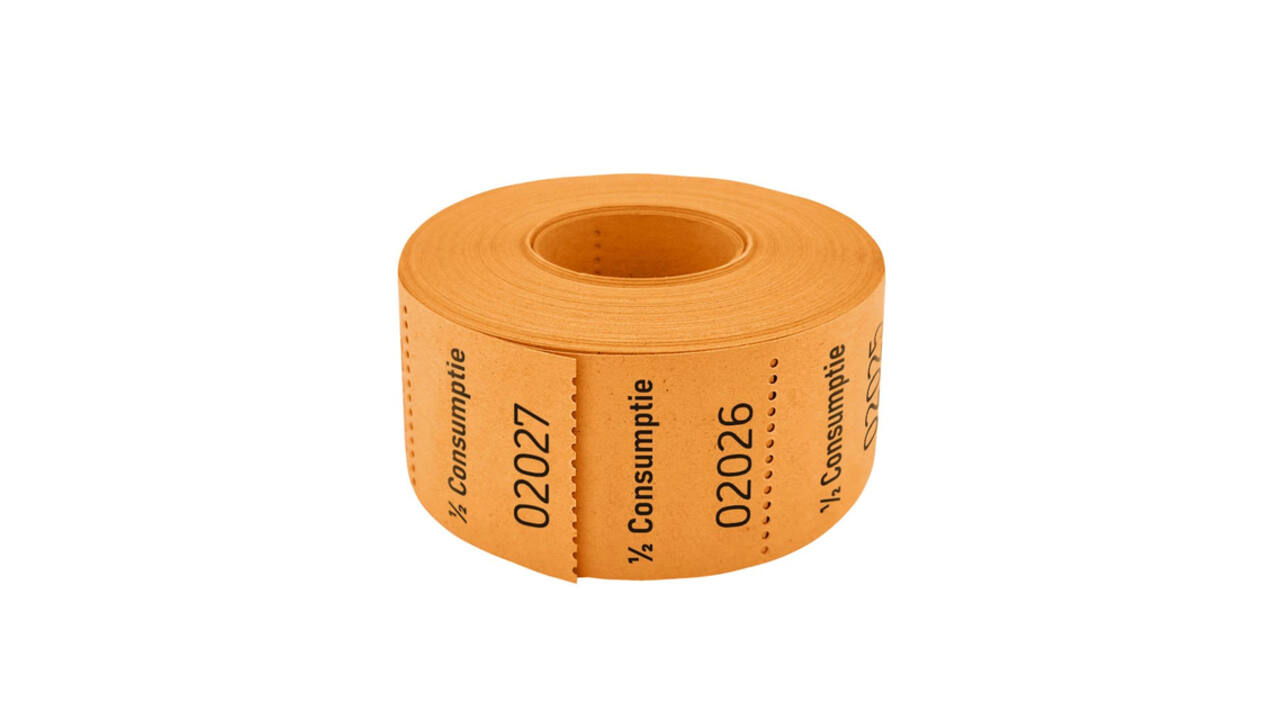 Consumptiebon Combicraft 1/2  500 stuks oranje