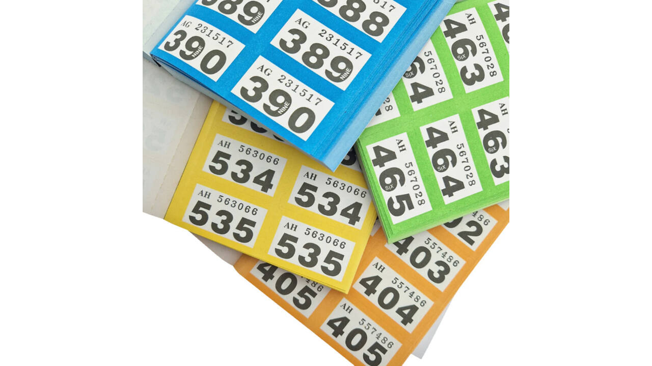 Nummerblok 1-1000 assorti 6 stuks