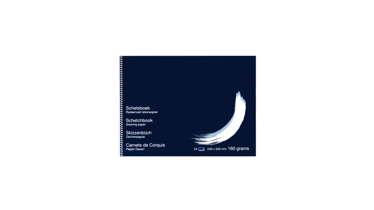 Schetsboek Papyrus 240x320mm 160gr 24 vel