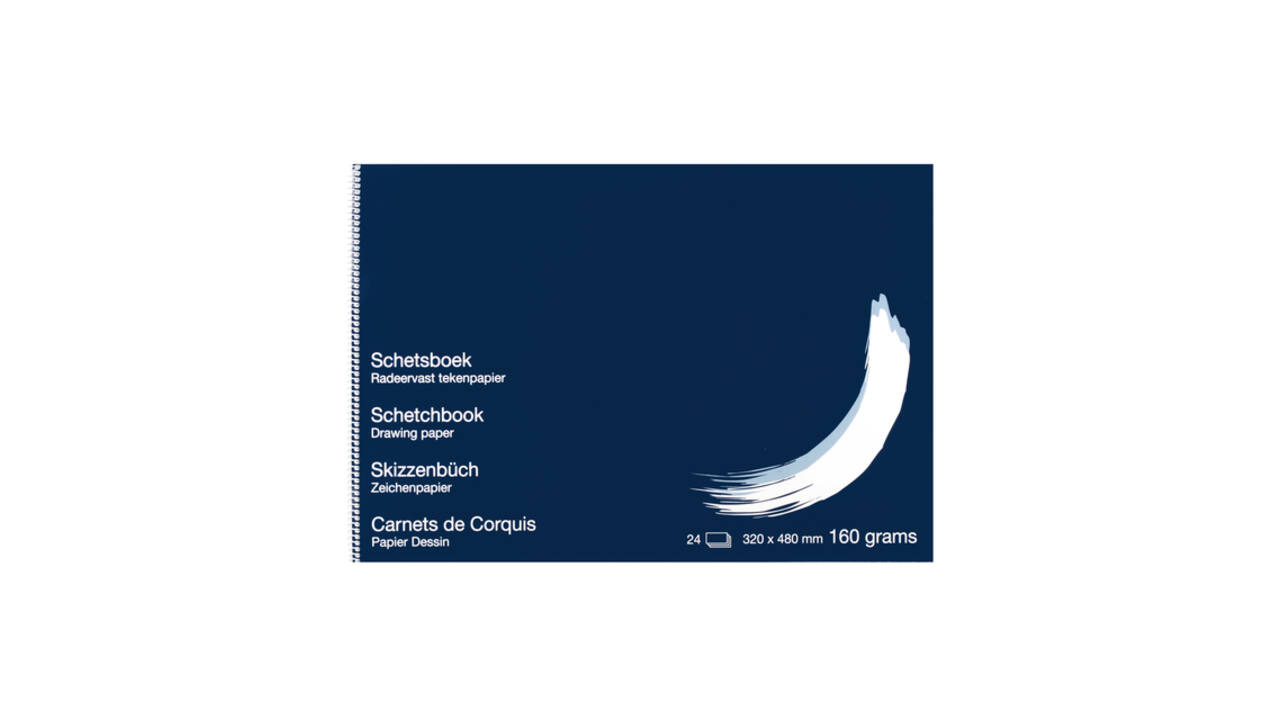 Schetsboek Papyrus 320x480mm 160gr 24 vel