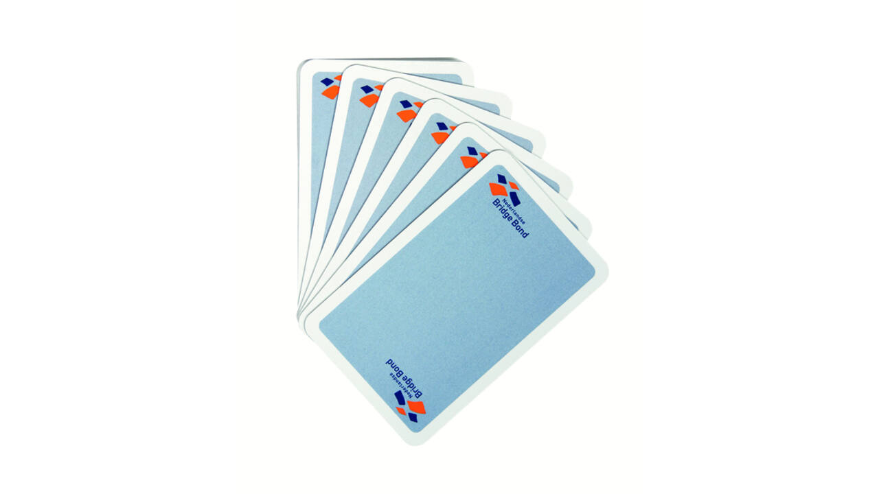 Speelkaarten Bridge Bond blauw