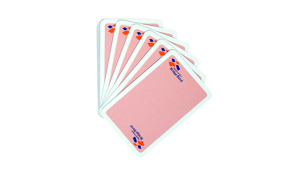 Speelkaarten Bridge Bond roze