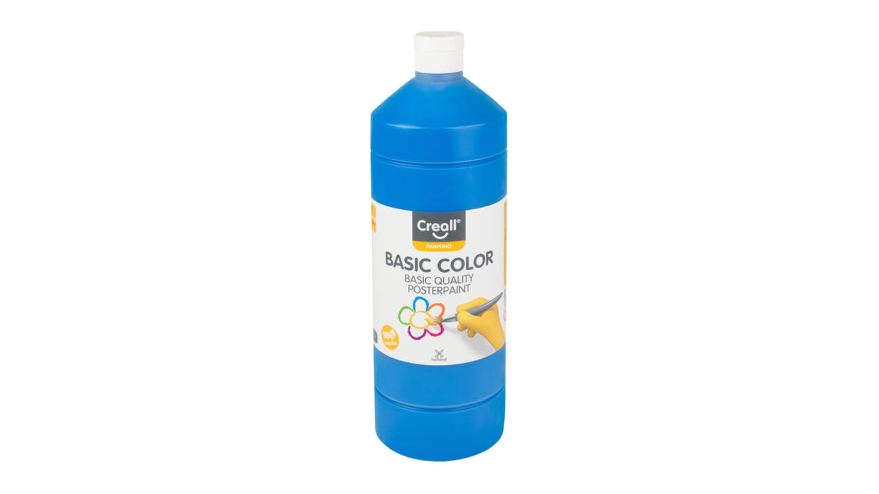 Plakkaatverf Creall basic blauw 1000ml