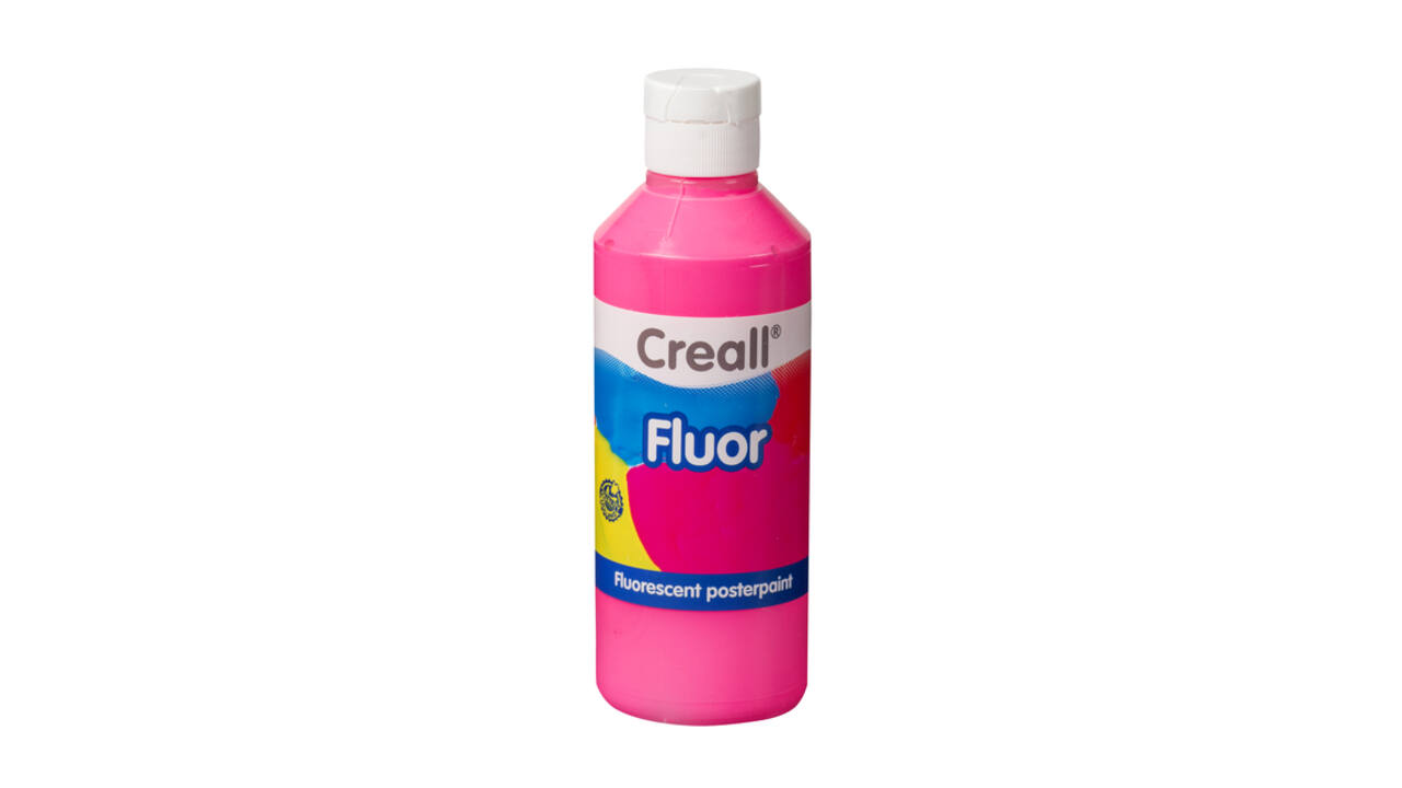 Plakkaatverf Creall fluor roze 250ml