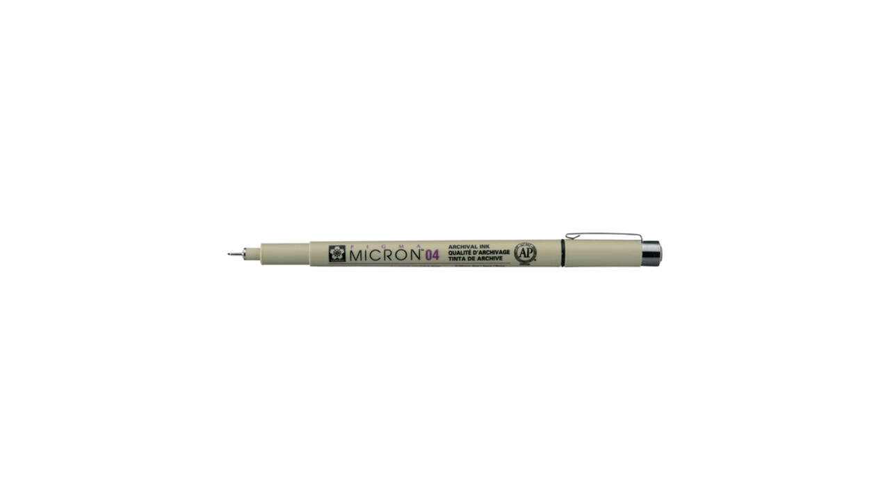 Fineliner Sakura Pigma Micron 04 0.4mm zwart