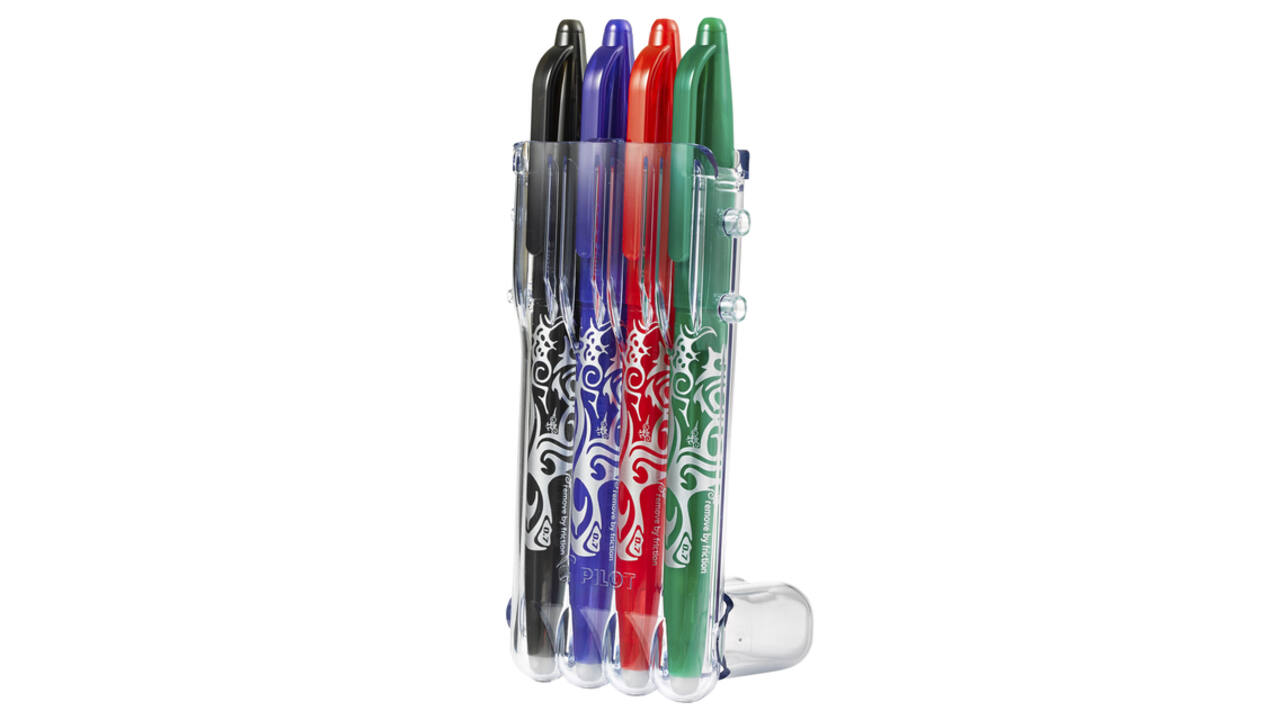 Rollerpen PILOT friXion medium basis assorti Set2Go à 4 stuks