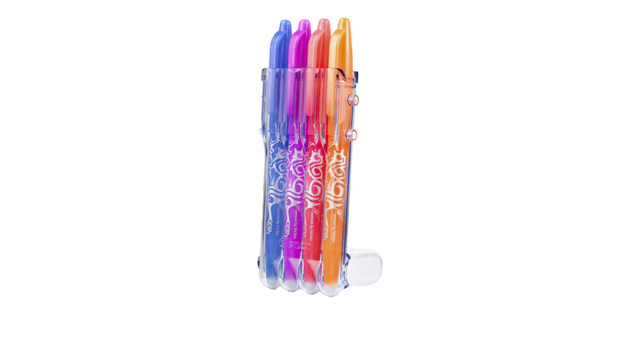 Rollerpen PILOT friXion medium fun assorti Set2Go à 4 stuks