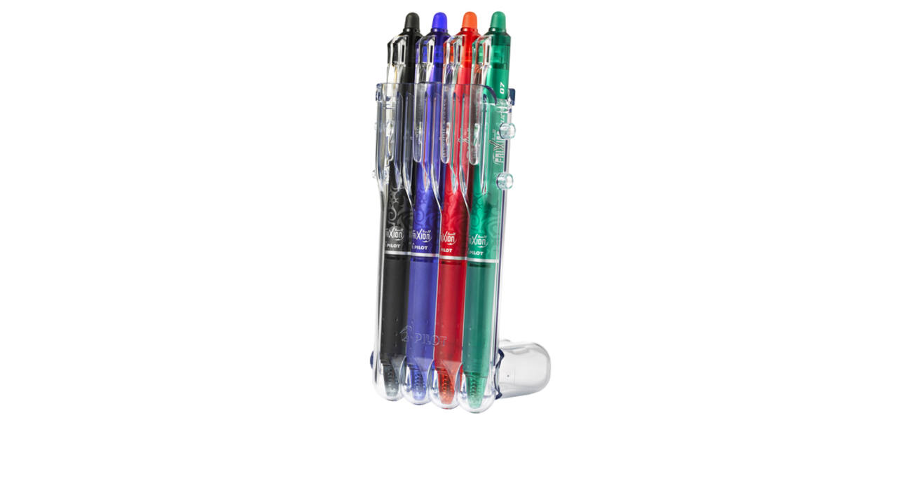 Rollerpen PILOT friXion clicker medium basis assorti Set2Go à  4 stuks