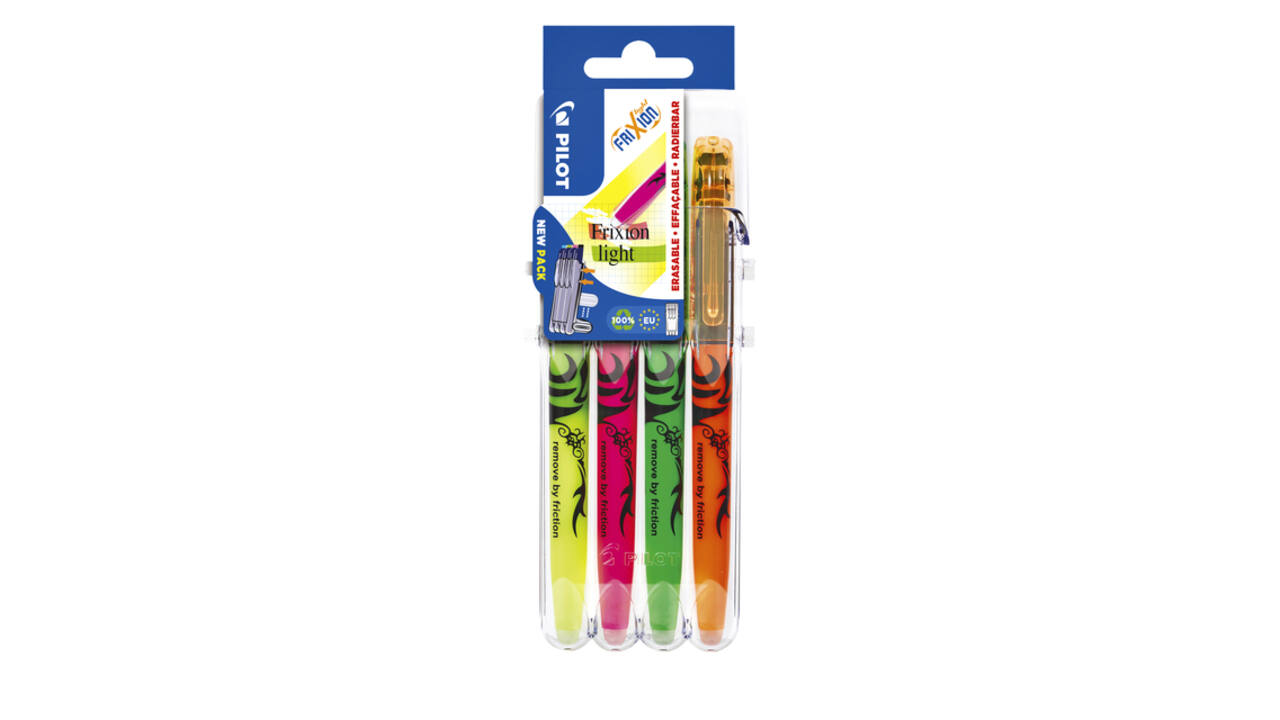 Markeerstift Pilot friXion assorti Set2Go à 4 stuks