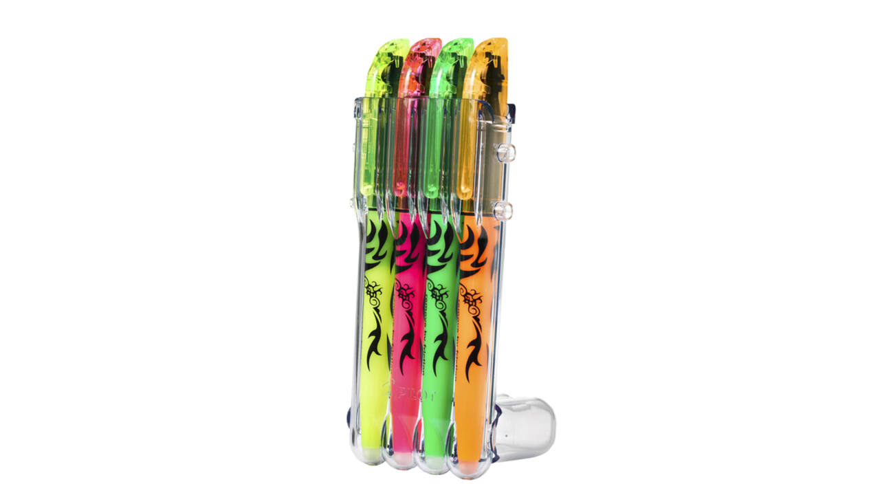 Markeerstift Pilot friXion assorti Set2Go à 4 stuks
