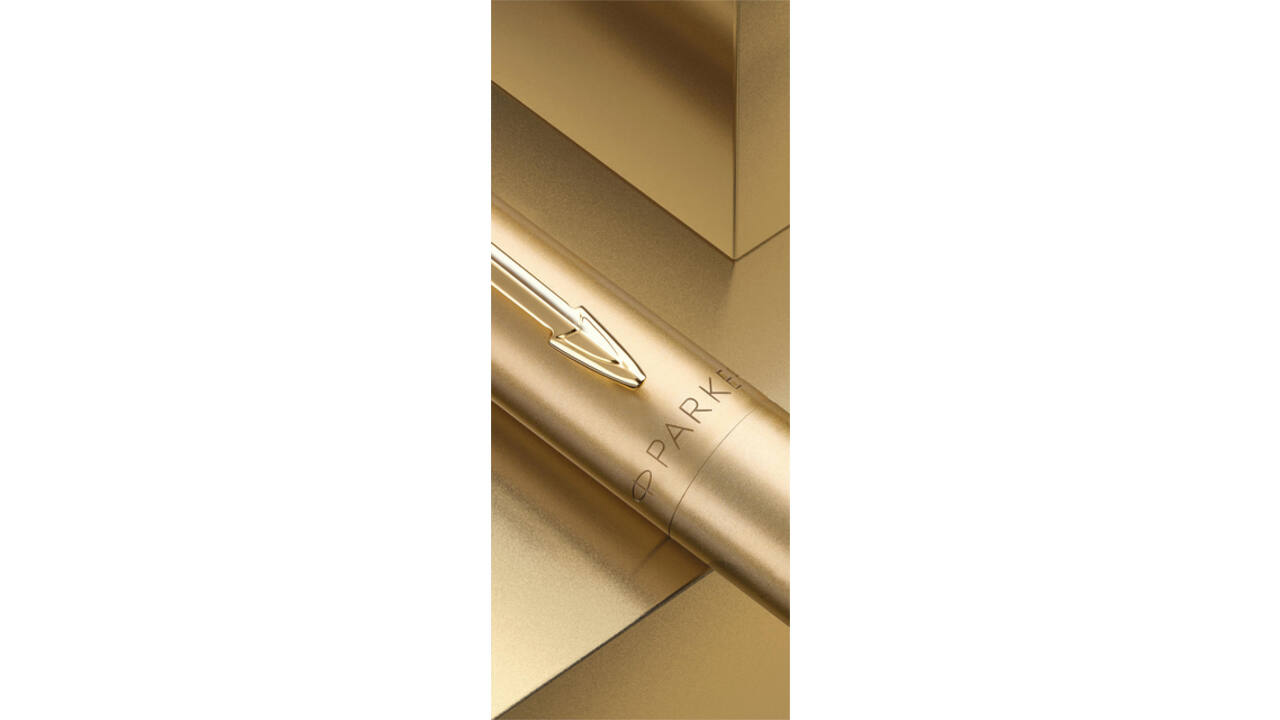 Balpen Parker Jotter XL Monochrome gold medium blister à 1 stuk