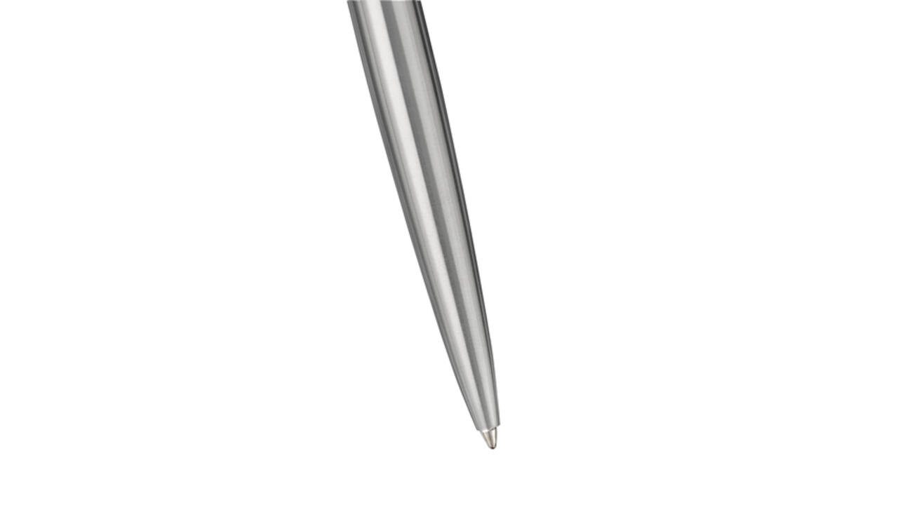 Balpen Parker Jotter XL Monochrome stainless steel M blister à 1 stuk