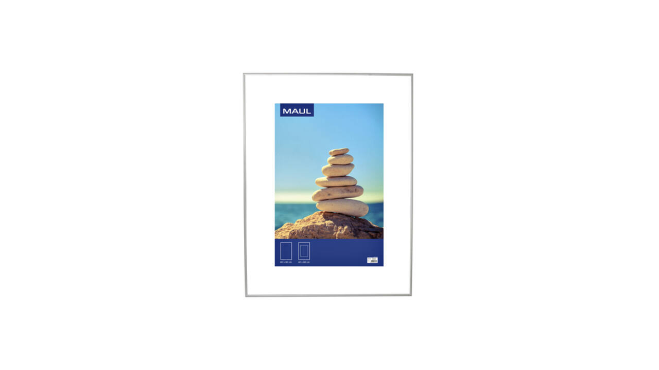 Fotolijst MAUL design 60x80cm aluminium frame zilver