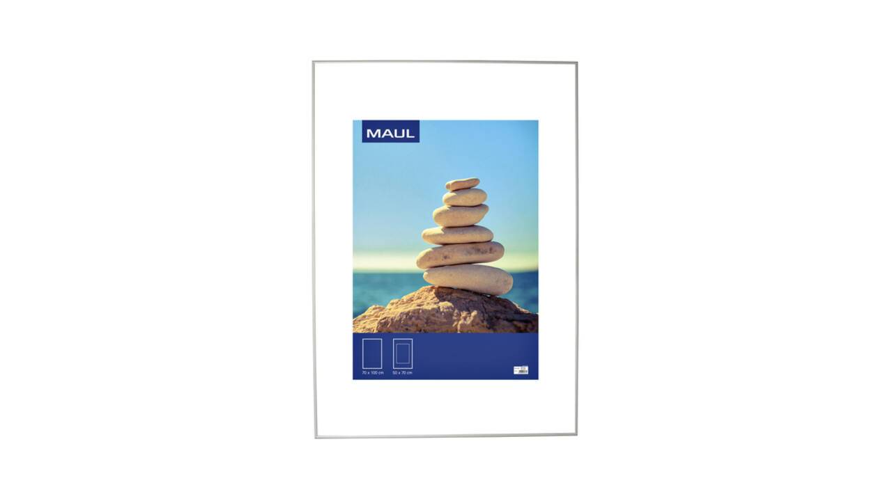 Fotolijst MAUL design 70x100cm aluminium frame zilver