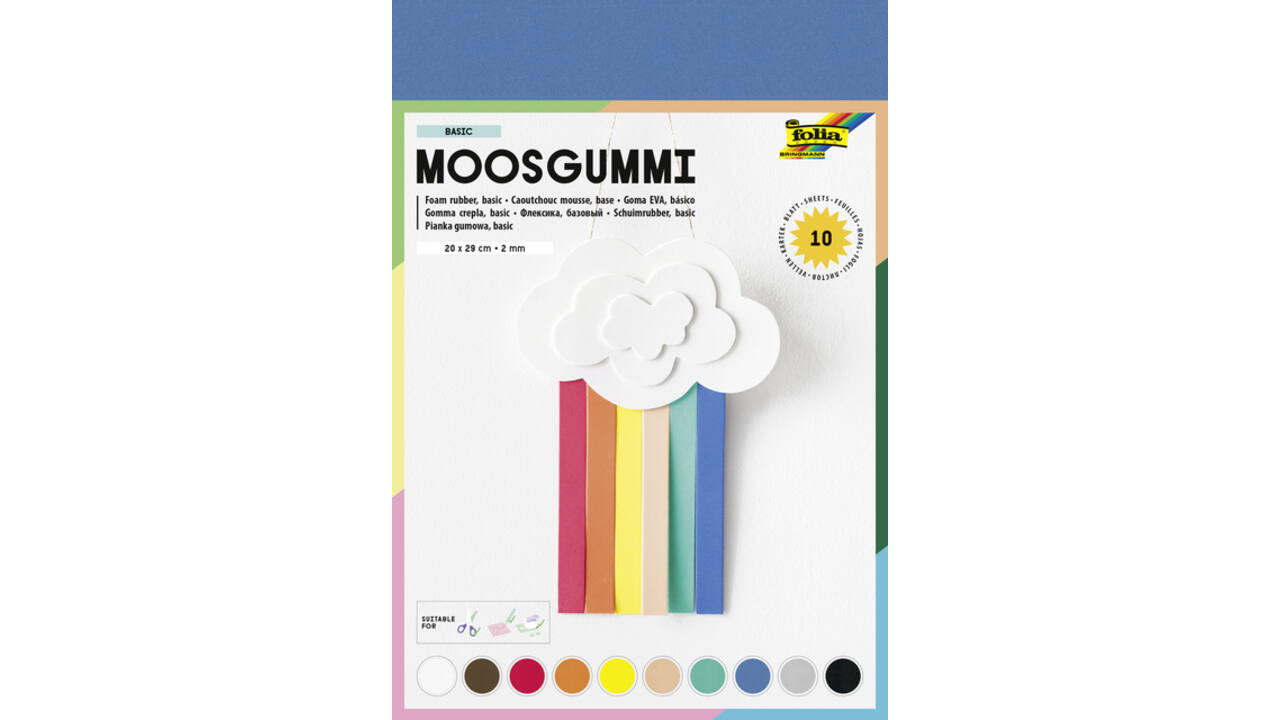 Foam Folia 20x29cm basic 10 kleuren
