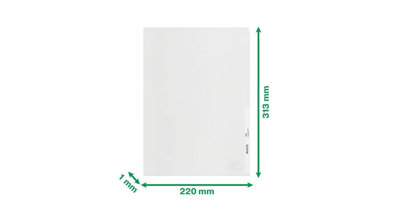 Insteekmap L-model Leitz Recycle A4 0.10mm PP transparant  25 stuks