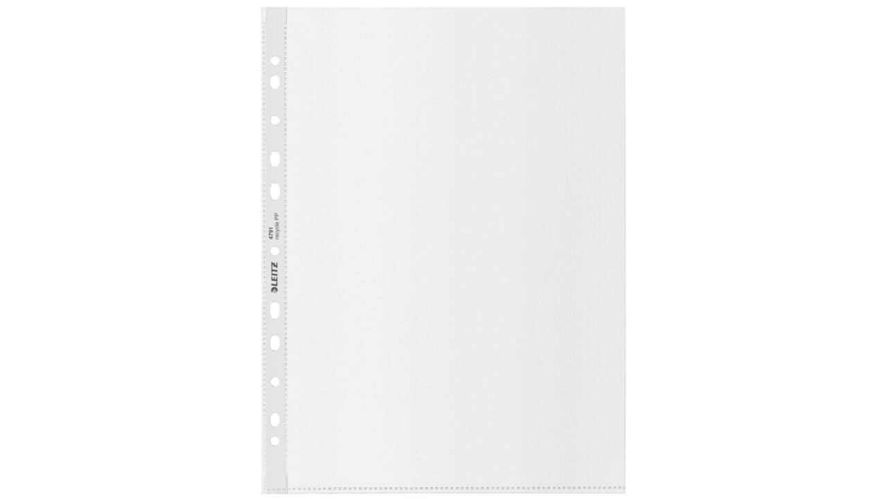 Showtas Leitz Recycle A4 11-gaats PP 0.10mm transparant 25 stuks