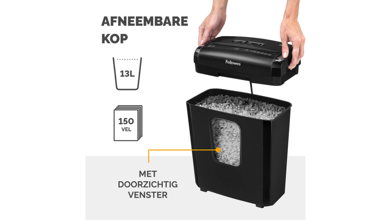 Papiervernietiger Fellowes Powershred 6M snippers 4x12mm