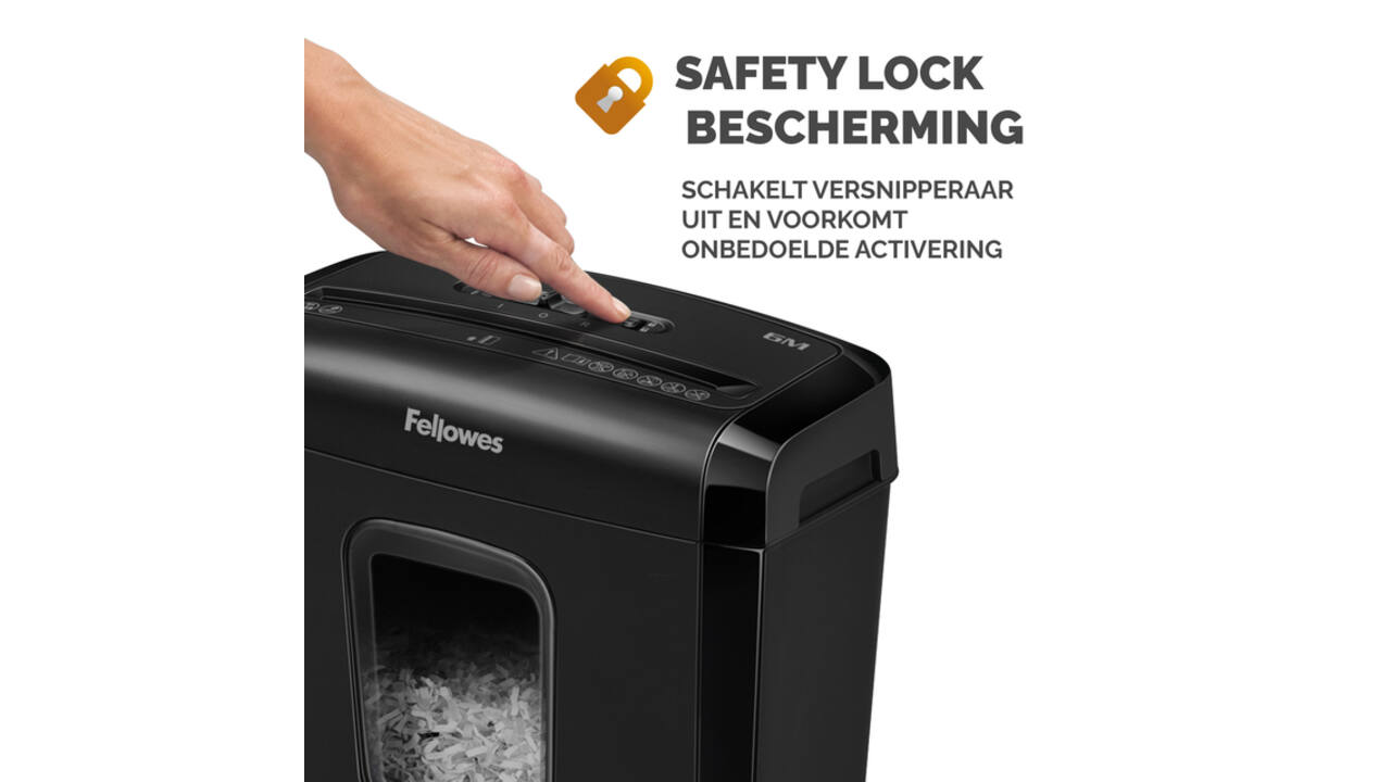 Papiervernietiger Fellowes Powershred 6M snippers 4x12mm