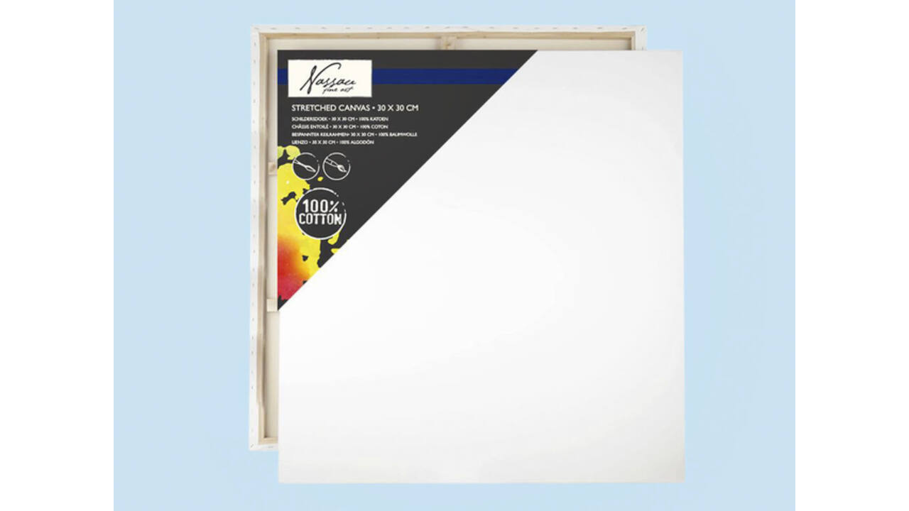 Canvas Nassau fine art 30x30cm 100% katoen