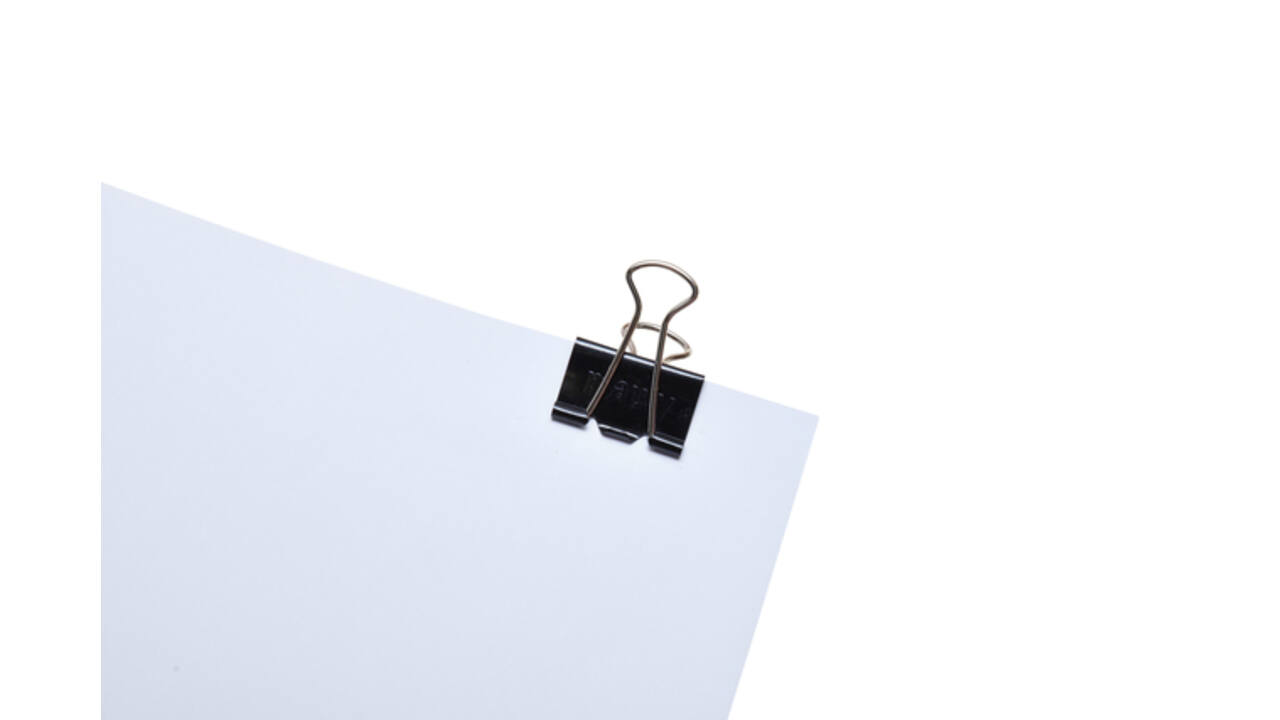 Papierklem MAUL 215 foldback 25mm capaciteit 9mm zwart 12 stuks