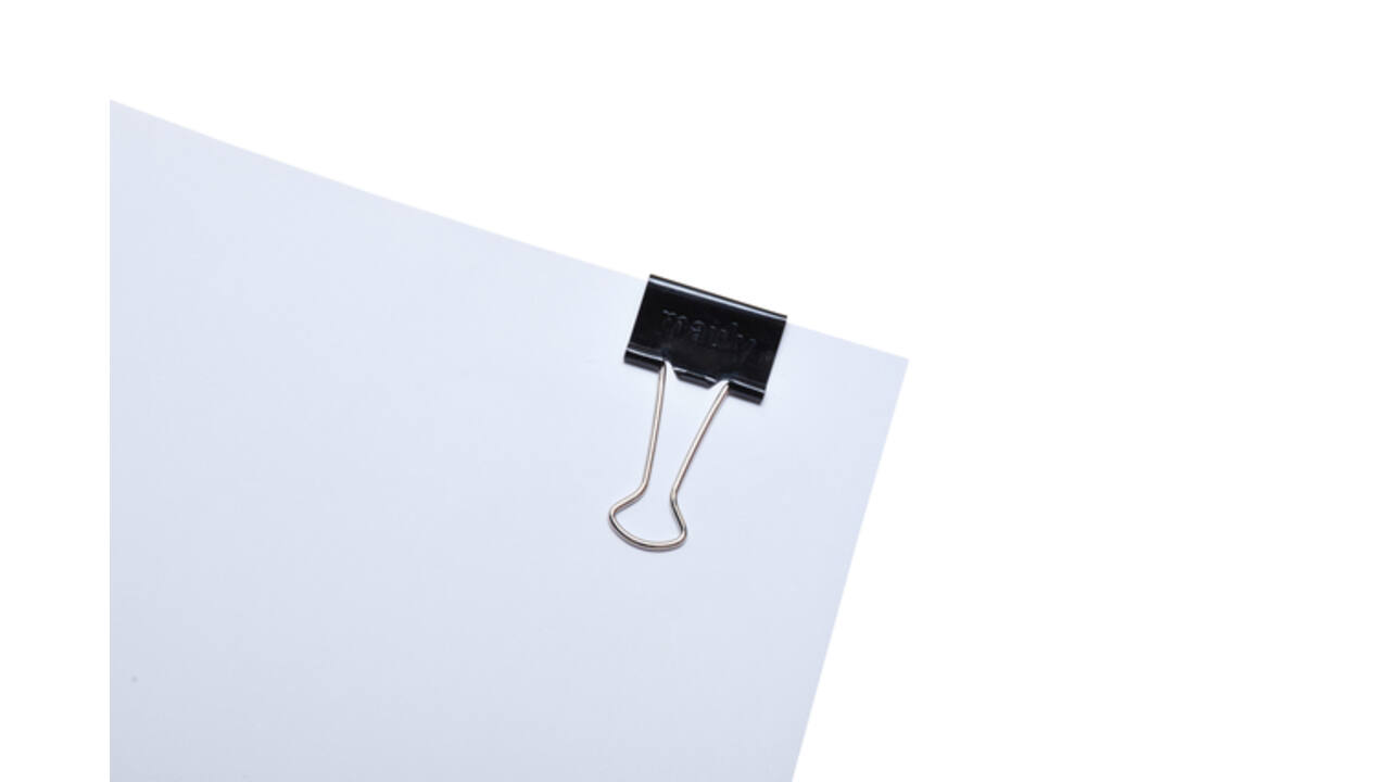 Papierklem MAUL 215 foldback 25mm capaciteit 9mm zwart 12 stuks