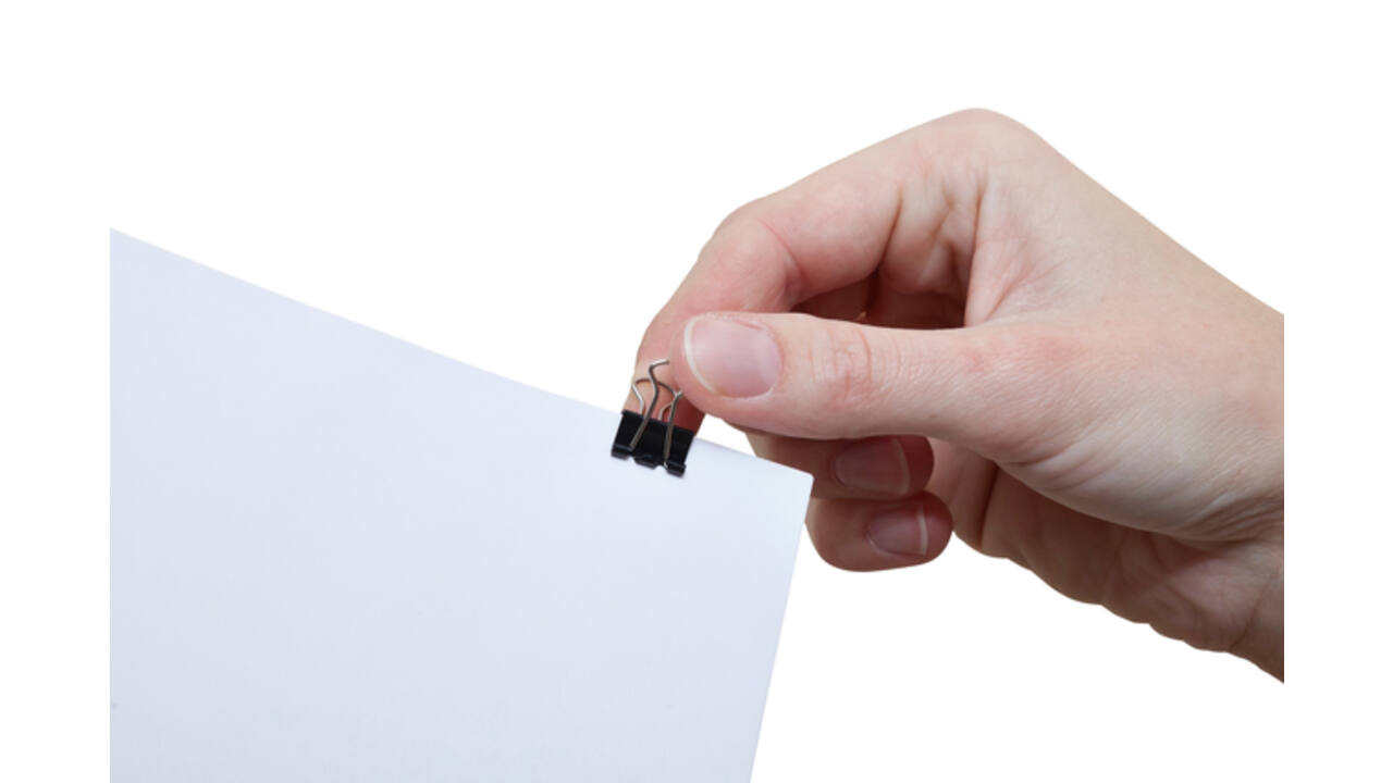 Papierklem MAUL 215 foldback 13mm capaciteit 4mm zwart 12 stuks