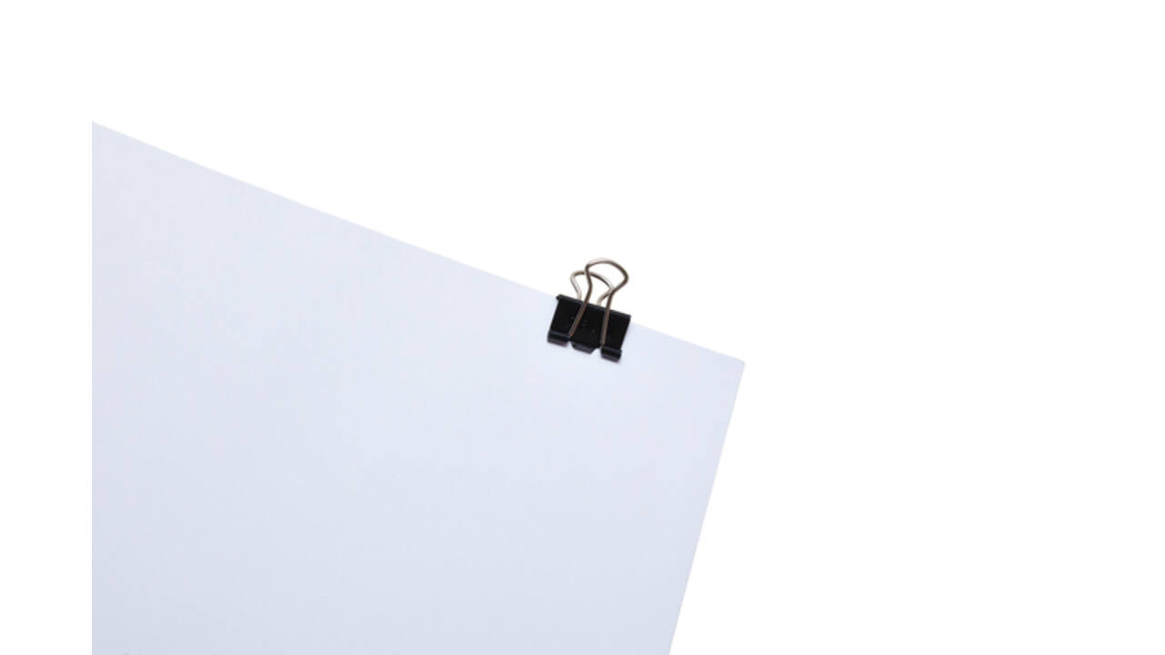 Papierklem MAUL 215 foldback 16mm capaciteit 5mm zwart 12 stuks