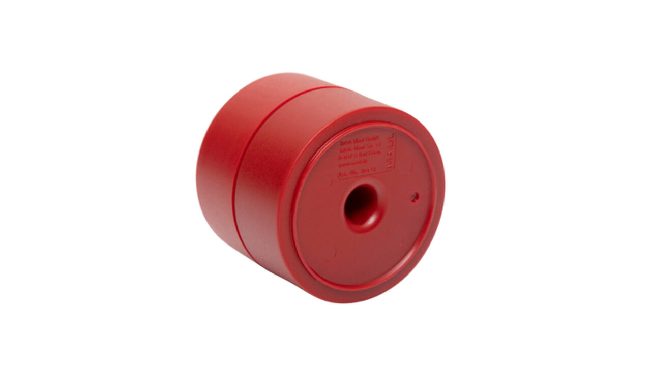 Papercliphouder MAUL Pro magnetisch Ø73x60mm rood
