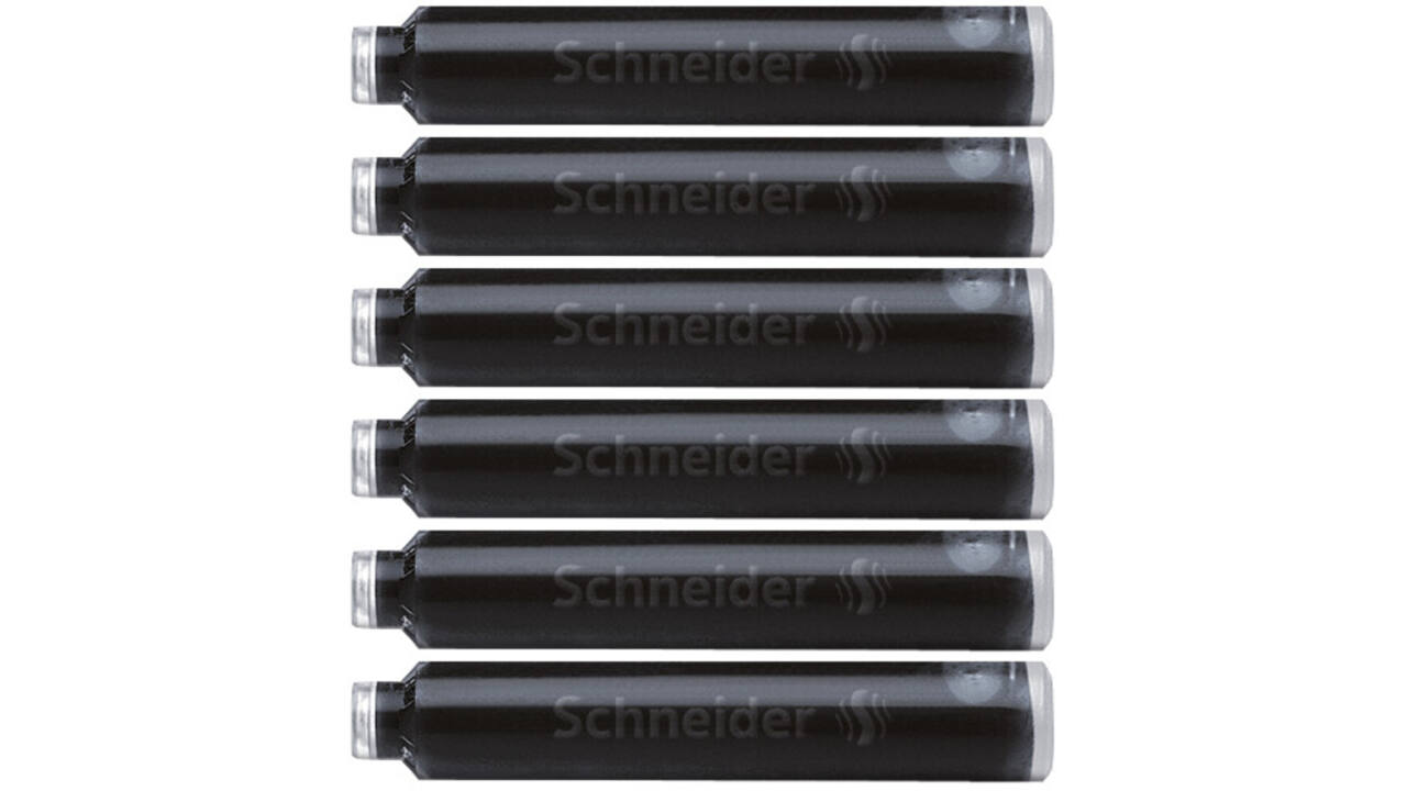 Inktpatroon Schneider din zwart doos à 6 stuks