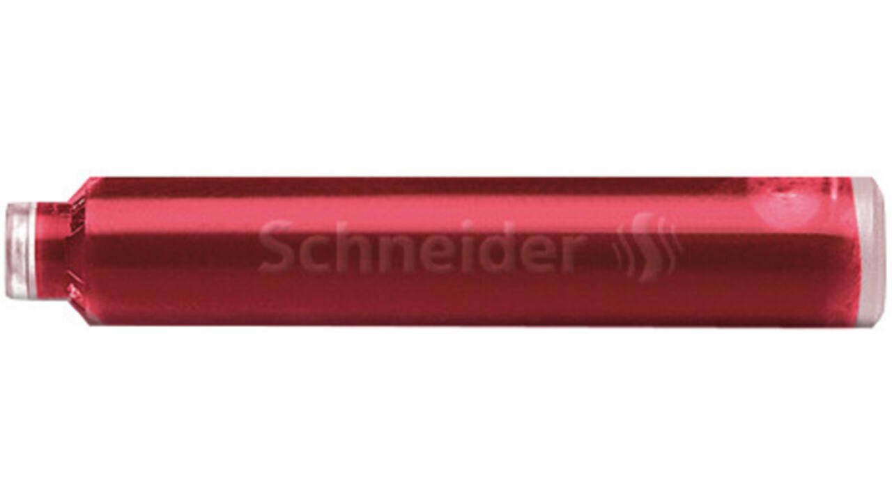 Inktpatroon Schneider din rood doos à 6 stuks