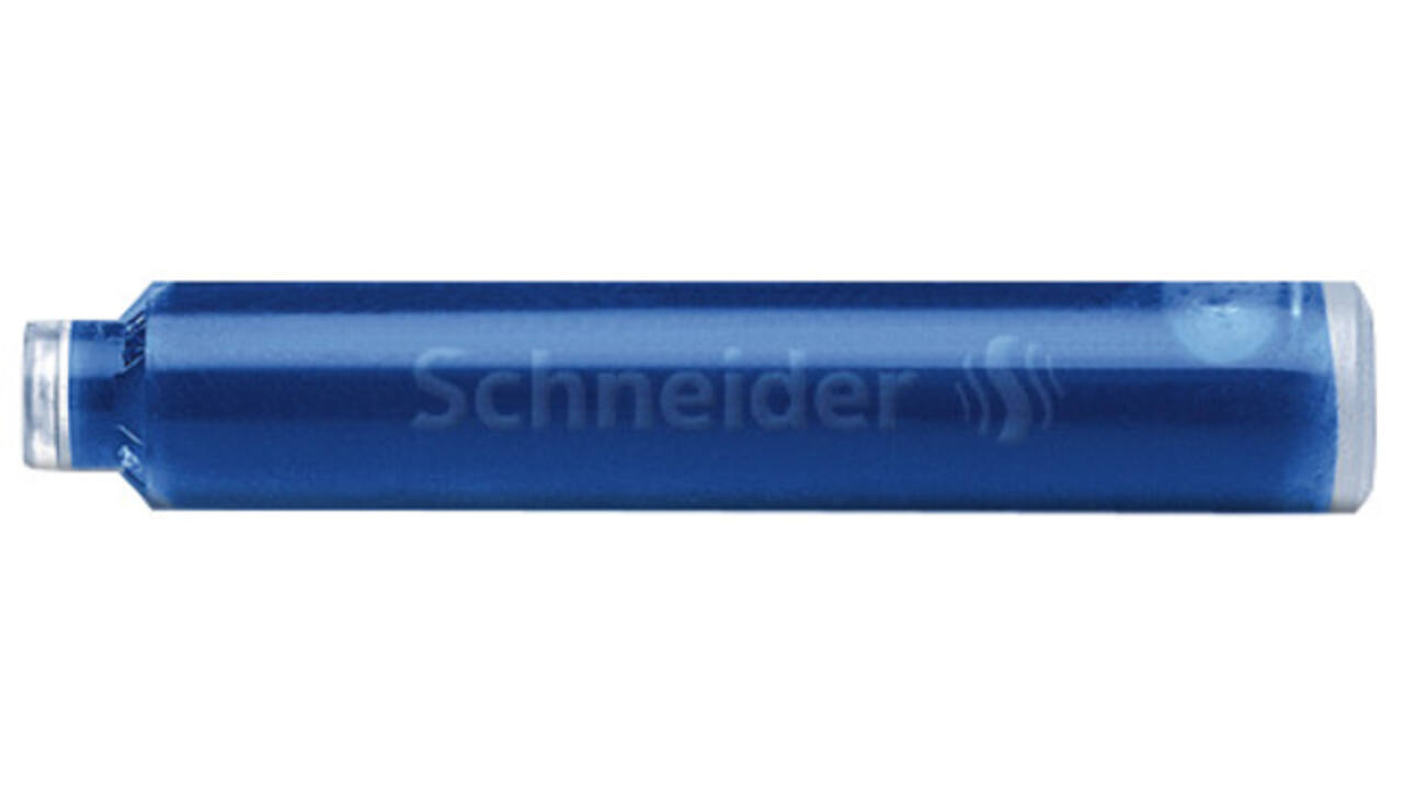 Inktpatroon Schneider din koningsblauw pot à 100 stuks