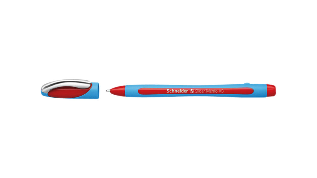 Balpen Schneider Slider Memo extra breed rood