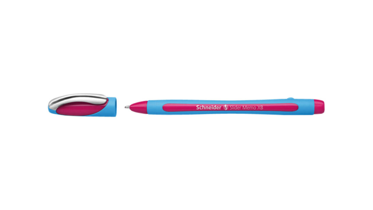 Balpen Schneider Slider Memo extra breed roze