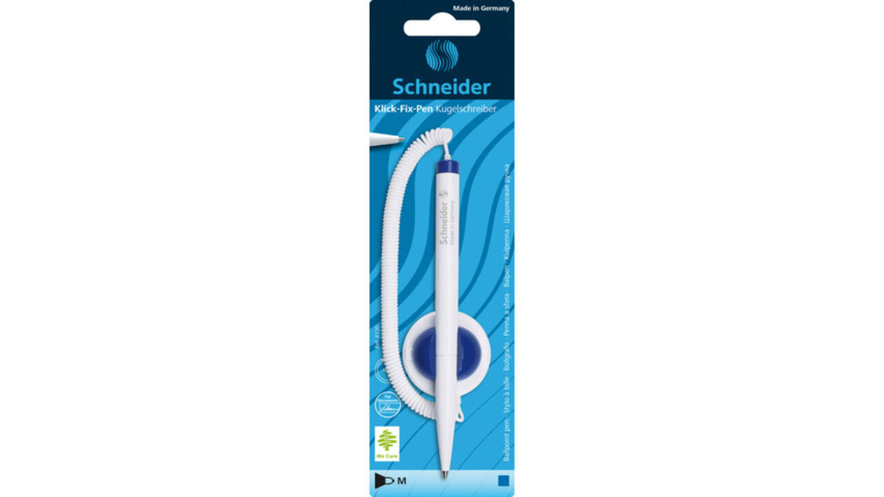 Baliebalpen Schneider klick-fix medium blauw blister à 1 stuk
