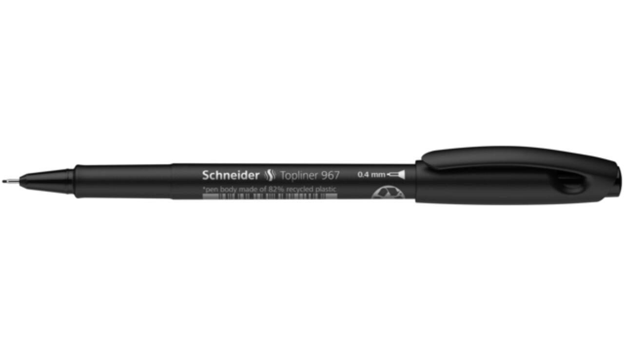 Fineliner Schneider Topliner 967 0.4mm zwart