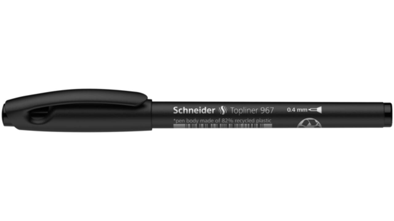 Fineliner Schneider Topliner 967 0.4mm zwart