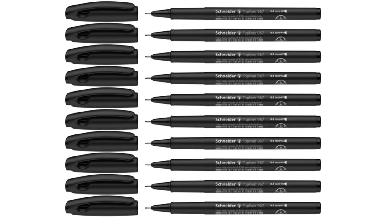 Fineliner Schneider Topliner 967 0.4mm zwart