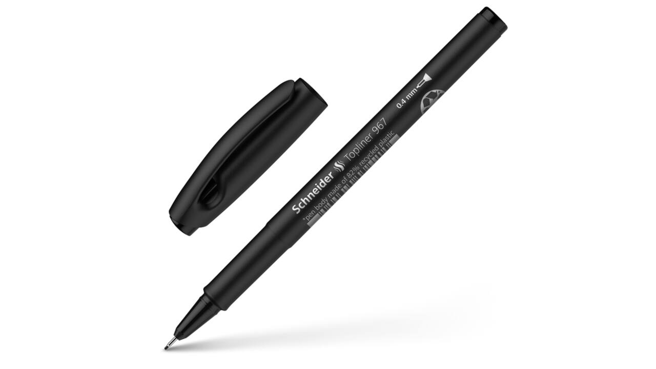 Fineliner Schneider Topliner 967 0.4mm zwart