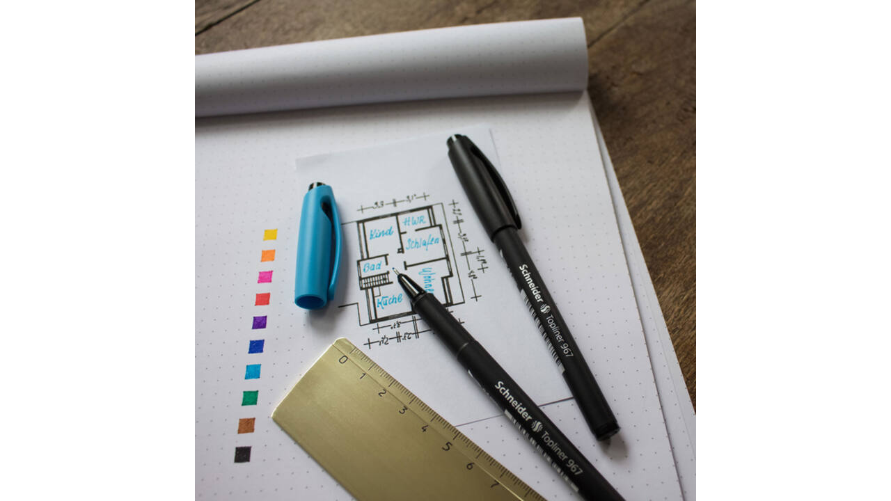 Fineliner Schneider Topliner 967 0.4mm zwart