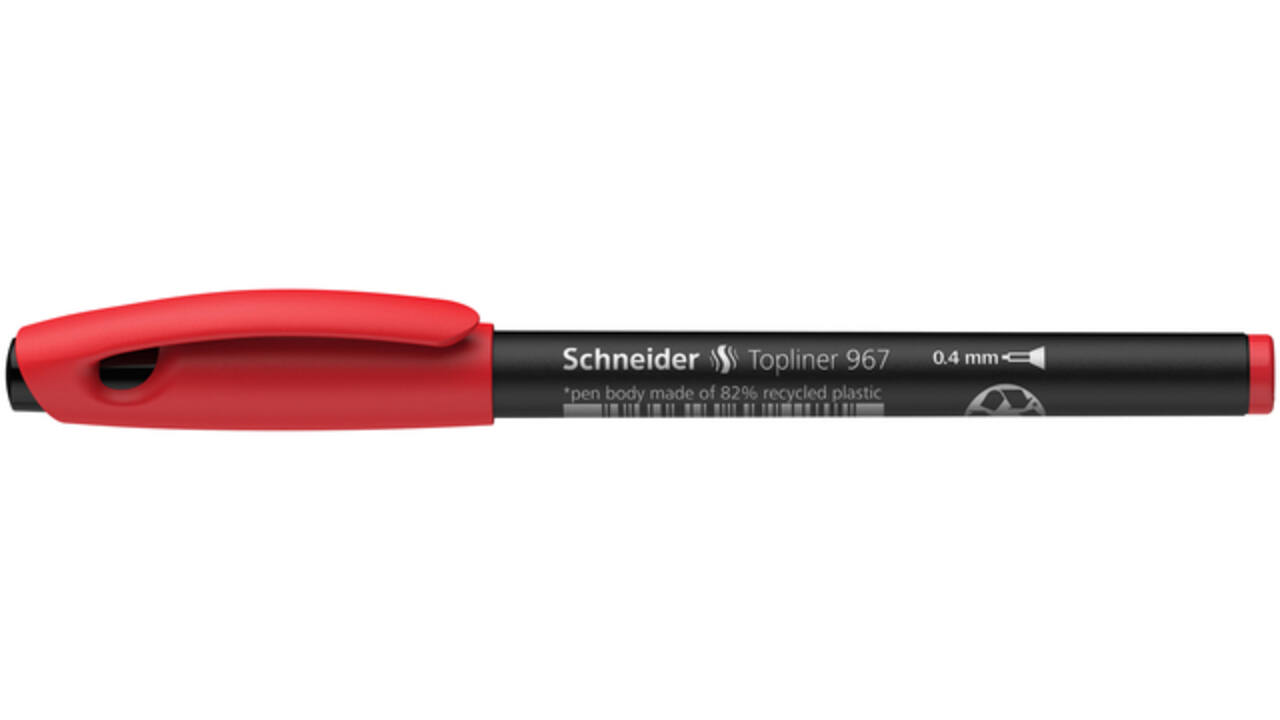 Fineliner Schneider Topliner 967 0.4mm rood
