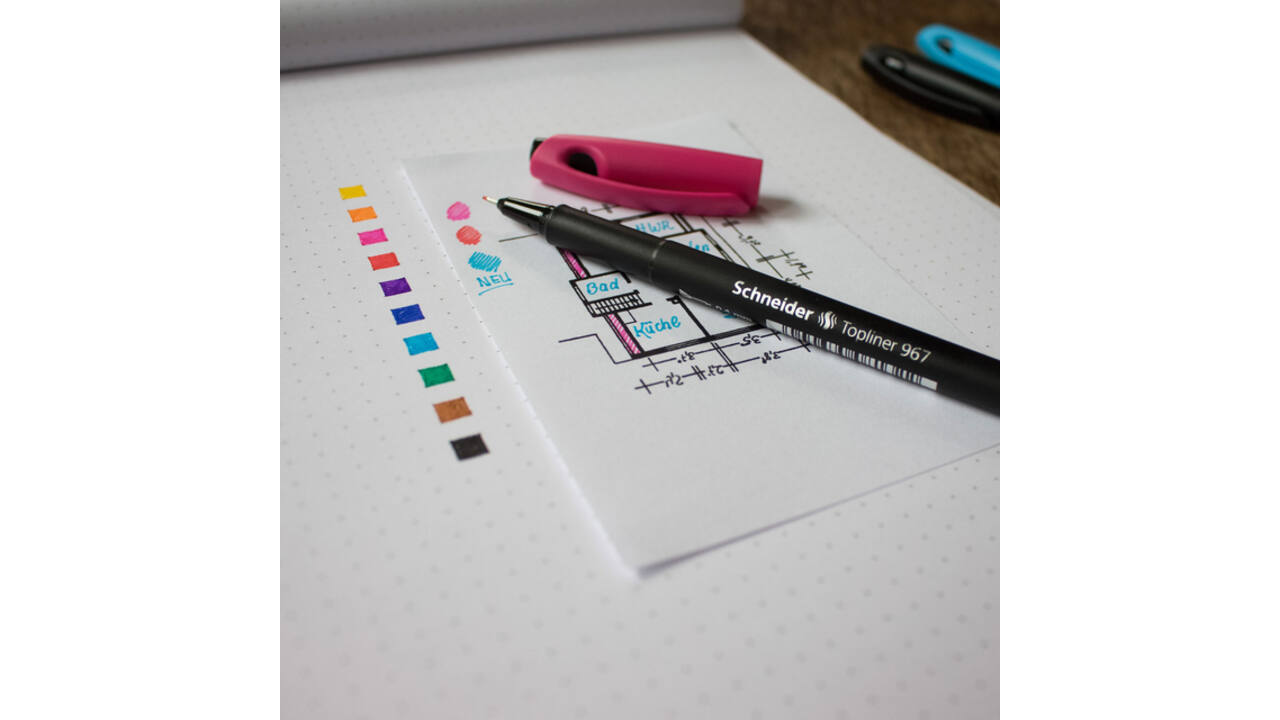Fineliner Schneider Topliner 967 0.4mm rood
