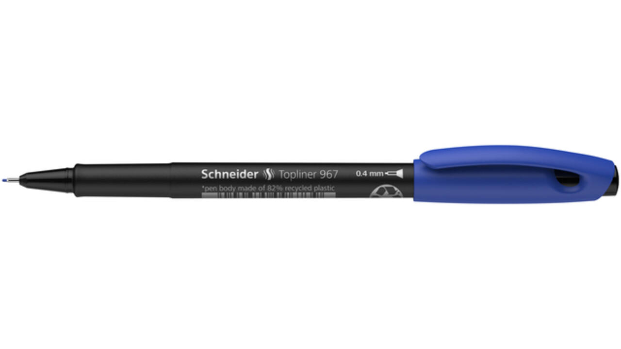 Fineliner Schneider Topliner  967 0.4mm blauw