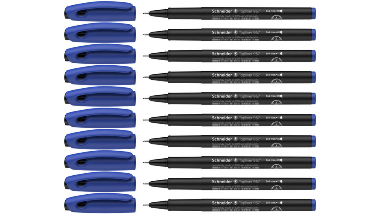Fineliner Schneider Topliner  967 0.4mm blauw