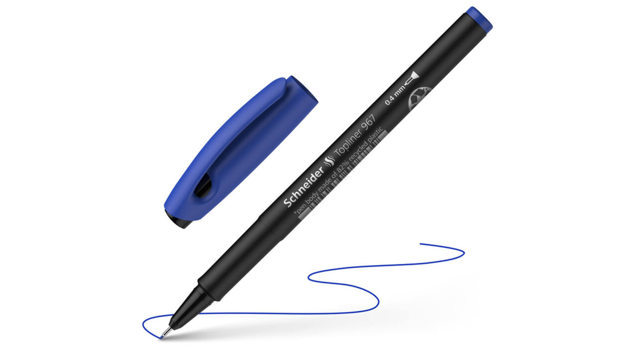 Fineliner Schneider Topliner  967 0.4mm blauw