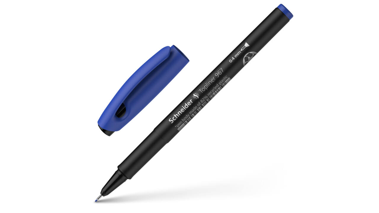 Fineliner Schneider Topliner  967 0.4mm blauw