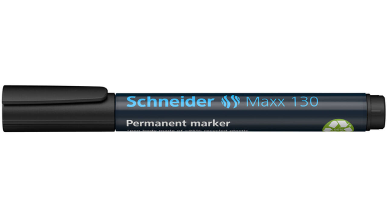 Permanent marker Schneider Maxx 130 rond 1-3mm zwart