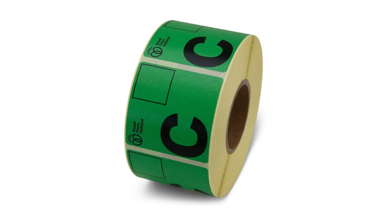 Etiket 50x50 FH Aanvoerbrief C kern 40, 1000 rol, permanent